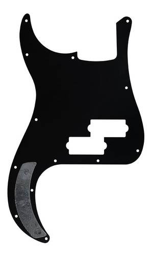 Pickguard Para Presicion  Bass Color Negro Tricapa