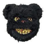 Mascara Urso Assustador Fantasia Assustadora Halloween Preta