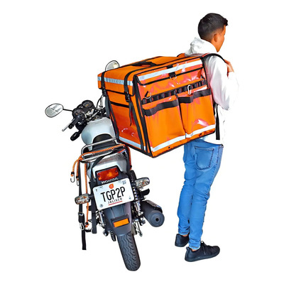 Mochilas Térmicas Reparto Alimentos Tipo Uber Eats. Color Naranja | Envío gratis