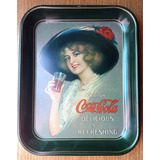 Bandeja Coca Cola 1973 Hamilton King Girl Reproducción 1912