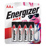 Pila Alcalina Aa Energizer Max Con 4 Pzas Blister