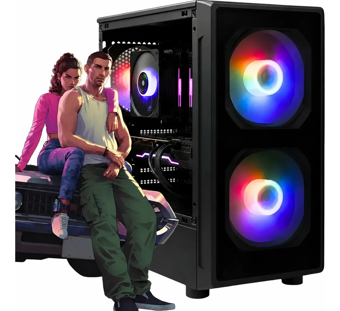 PC GAMER RYZEN 5 5600G / 8GB RAM / SSD 240GB / 600W / GABINETE RGB
