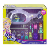 Vehilculo Polly Pocket Super helicoptero Muñeca