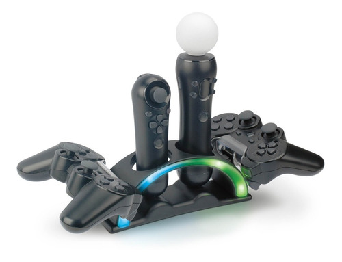 Cargador Simultaneo Controles Sony Playstation 3- 4 Ps3 Move