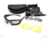 Kit Óculos Tatico Polarizado Tiro Esportivo Prot Uv 4 Lentes