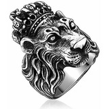 Anillo De León Punk Para Hombre