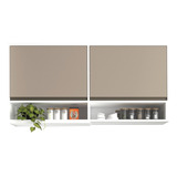 Mueble Alacena Moderna 140 Cocina 2 Ptas Especiero Melamina+