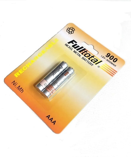 Pila Fulltotal Recargable 3a 900mah Blister X2 Oferta!!