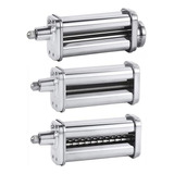 Accesorio Pasta Maker 3 En 1 Para Kitchenaid - Rodillo Corta