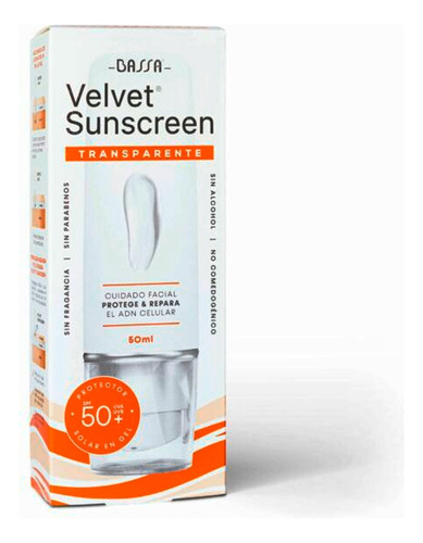 Protector Solar Bassa Velvet Sunscreen - mL a $3380