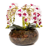 Flor Artificial Para Centro De Mesa Orquídea Super Realista