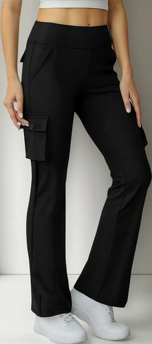 Pantalones Casuales Para Yoga, Leggings Tipo Cargo Con 6 Bol