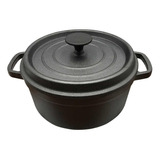 Olla De Hierro Fundido Con Tapa 2.64qt 2.5 Lts Natural