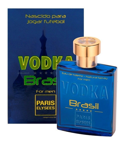 Paris Elysees Vodka Brasil Blue 100ml Perfume Masculino
