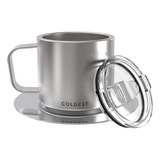 Taza De Espresso Aislante Apilable Con Platillo De Coldest -