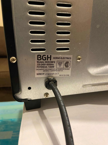 Horno Eléctrico Bgh 25 Lt