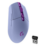 Mouse Gamer Sem Fio Logitech G305 Lightspeed Lilás 12000dpi