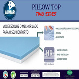 Pillow Top Látex Hr + Visco Nasa Gel Two Sides Solt 78x6 Cm 