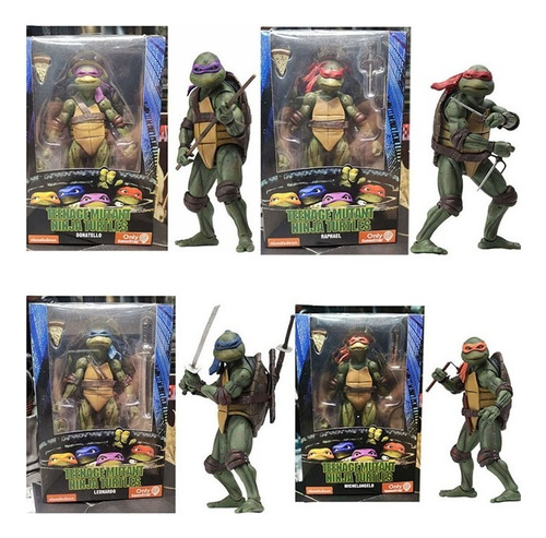 Pack 1 Action Figures Tartarugas Ninja Turtles Tmnt - Neca