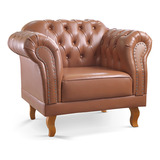 Poltrona Decorativa Clássica Capitonê Chesterfield