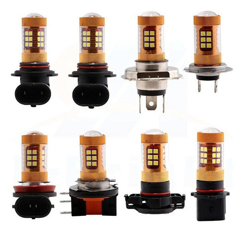 Faros Antiniebla Led Automotrices Con Lente H4 H7 H11 Hb4