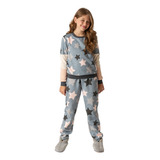 Conjunto Pijama Infantil Meninas Moletinho Inverno 2 Ao 16