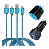 Cargador Para Coche Adaptador Doble, Usb C Pared Rápid Fr6x