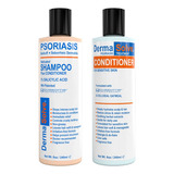 Dermasolve Champú Sin Psoriasis Y Caspa Del Cuero Cabellud.