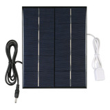 Panel Solar.. 5w 5v Usb Charge 18650 Battery