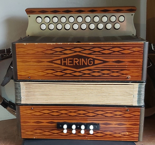 Acordeon Hering 8 Baixos Gaita Ponto Sanfona Impecável G C