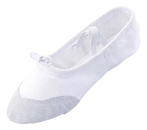 Zapatillas Media Punta Lona Y Gamuza Ballet Niña - Mujer