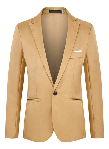 Blazer Informal Un Botón Para Hombre Traje De Estilo Coreano