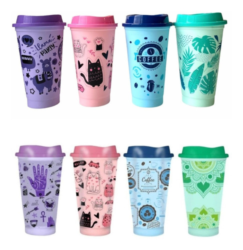 Vaso Termico Starbucks Eco Pastel Diseño Cafe Contraste