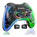 Joystick Compatible P4 Y Pc Led Rgb Inalambrico Gamer Ergonomico Con Botones Programables Dehuka