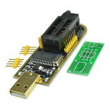 Gravador Bios Eprom Flash + Pinça + Soic8  Ch341a 24xx 25xx