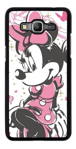 Funda Para Samsung Galaxy Minnie Mouse Disney Rosa Blanco