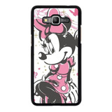 Funda Para Samsung Galaxy Minnie Mouse Disney Rosa Blanco