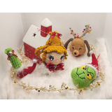 Esfera Grinch Crochet Tejida Para Navidad Arbol 