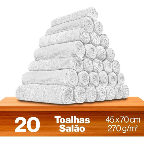 Kit 20 - Toalhas De Rosto Para Salão - Paris- Promoção