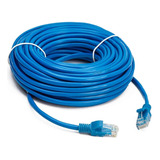 Cabo De Rede Rj45 30m Ethernet Patch Cord Cat5e Azul 30 Mt