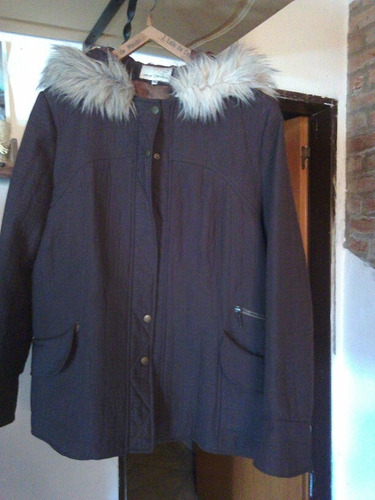 Campera Con Capucha De Piel  Forrada I Oferta