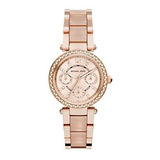 Reloj Michael Kors Para Mujer Mk6110 Parker Oro-rosa