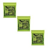 010-046 Kit De 3 Cuerdas Para Guitarra Normal Ernie Ball Slinky