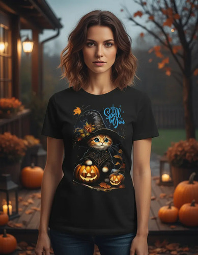 Playera Blusa Halloween Gato Michi Día De Muertos Hocus Pocu