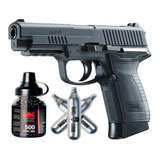 Pistola Co2 Umarex Ux Hpp Blowback Full Metal 4,5 + Kit