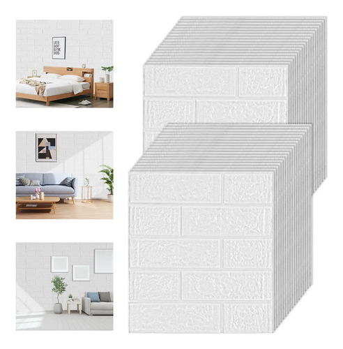 30pcs Papel Tapiz 3d Patrón Ladrillo Decorativo Para Pared | MercadoLibre