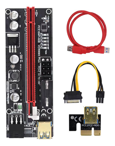 Tarjeta De Extensión Gráfica Pcie Riser De 1 A 16 Unidades P