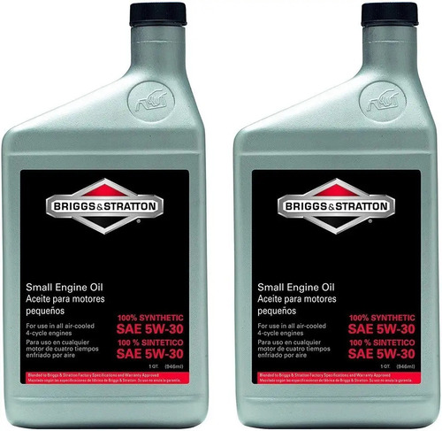 Briggs And Stratton 100074 5w-30 Synthetic Oil 2 Pack