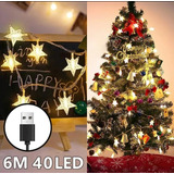 2 Luces De La Estrella Cuerda Usb Carga Luz Tira Decorativa