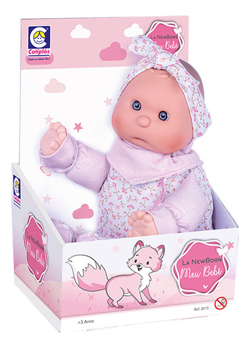 Boneca La New Born Meu Bebê Macia Chupeta E Babador Cotiplás